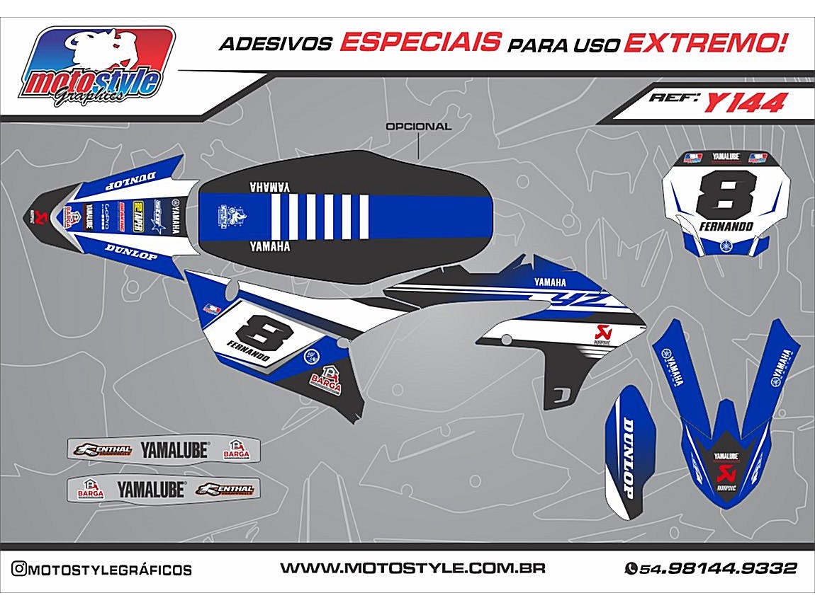 Y 144 GRÁFICO ADESIVO YAMAHA YZ - WR