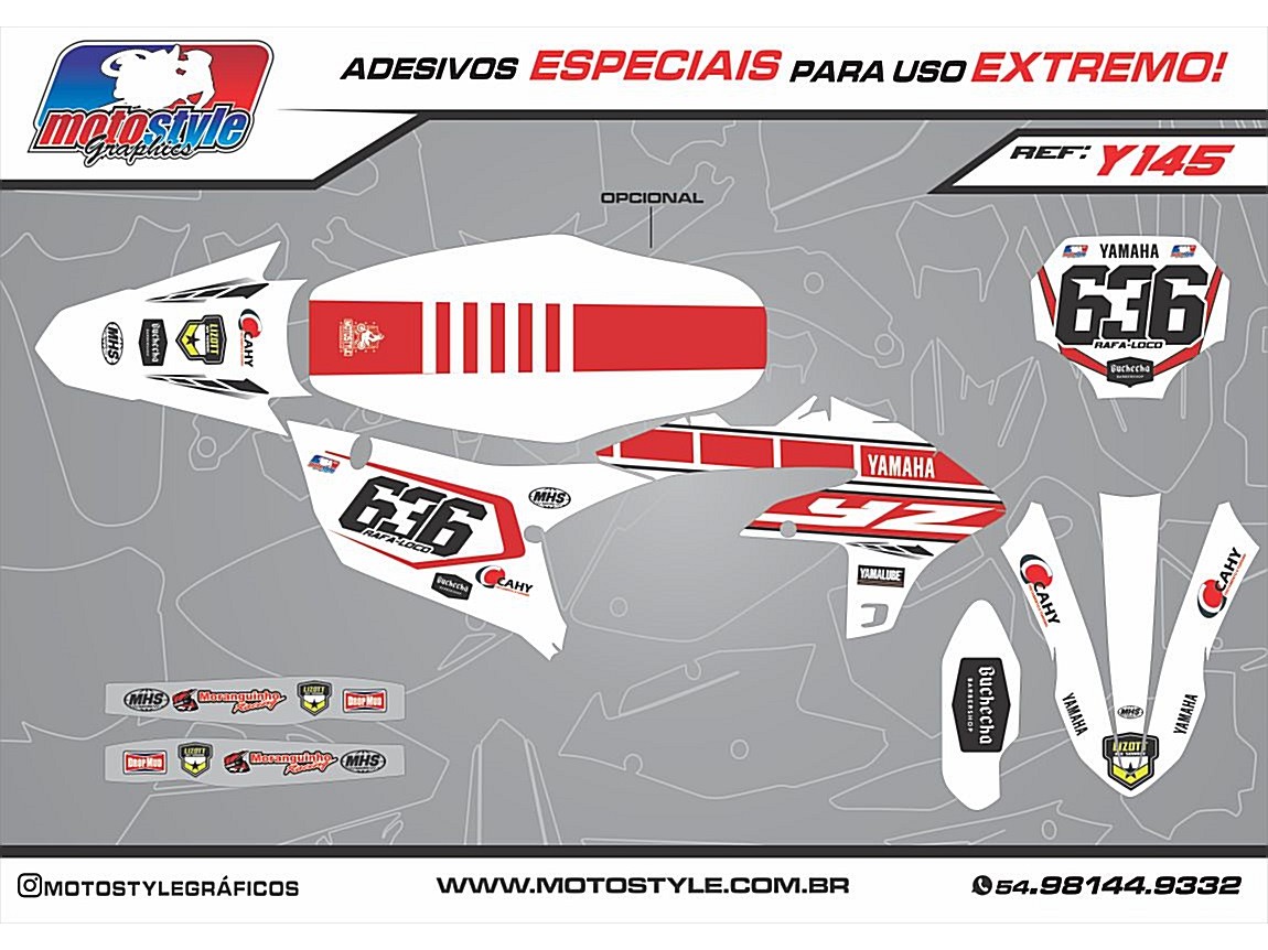 Y 145 GRÁFICO ADESIVO YAMAHA YZ - WR