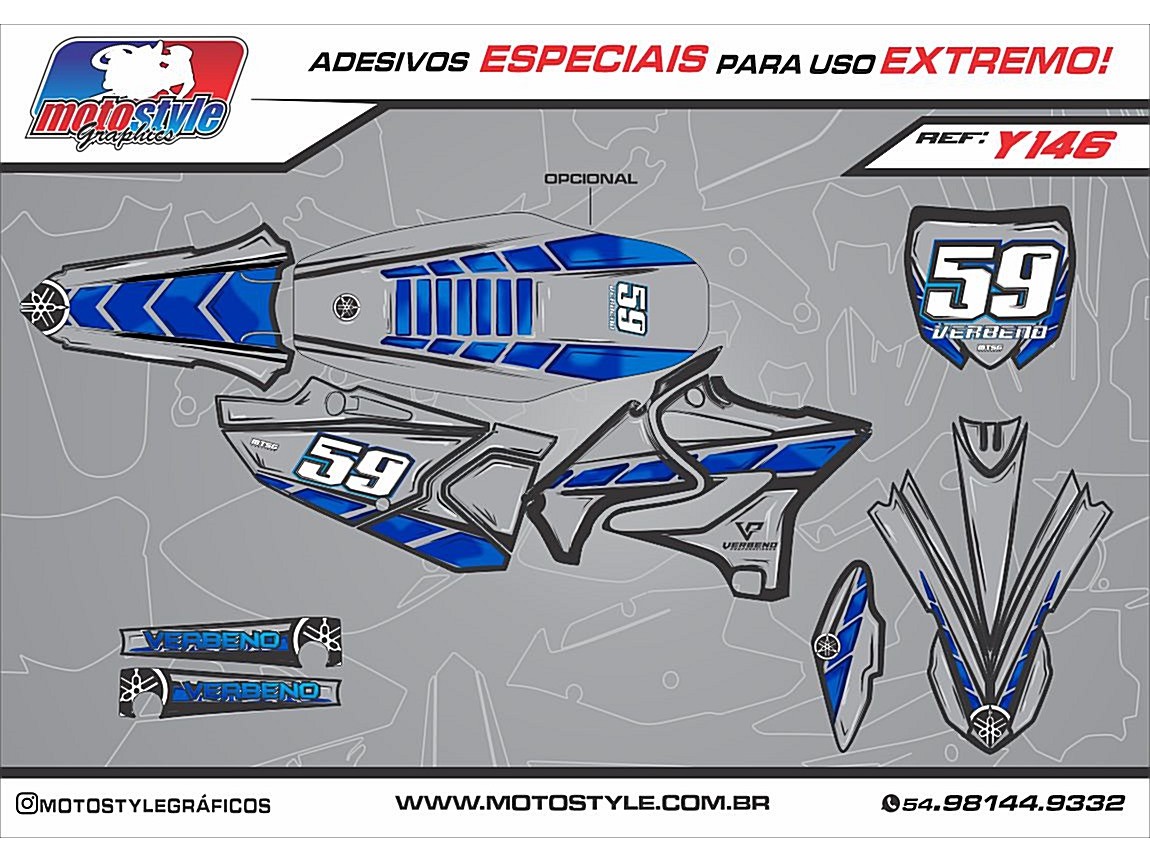 Y 146 GRÁFICO ADESIVO YAMAHA YZ - WR