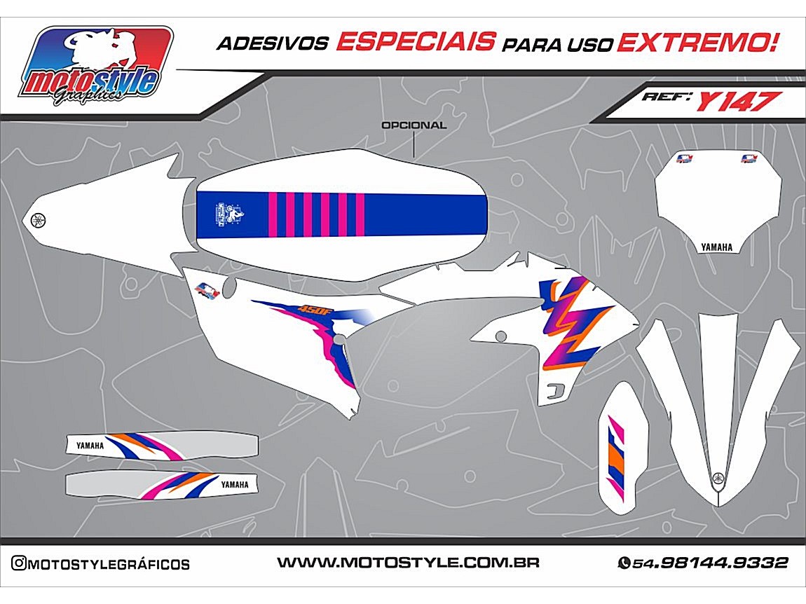 Y 147 GRÁFICO ADESIVO YAMAHA YZ - WR