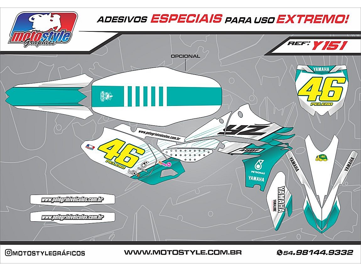 Y 151 GRÁFICO ADESIVO YAMAHA YZ - WR