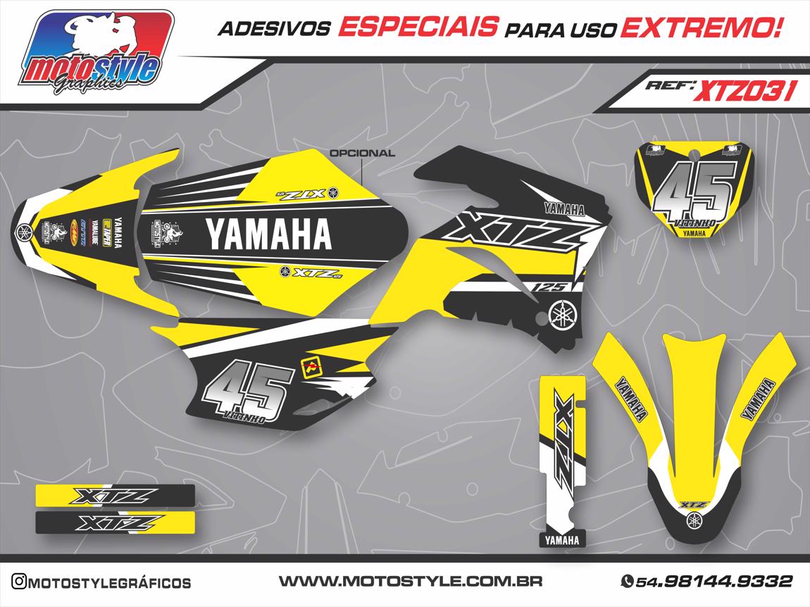 XTZ 031 GRÁFICO ADESIVO YAMAHA XTZ